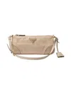 Prada Women's Re-edition 2002 Small Leather Shoulder Bag In Beige Khaki