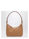 Prada Re-edition Beige Mini Bag In Saffiano Women