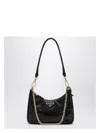 Prada Mini Re-edition 2005 Patent Leather Shoulder Bag
