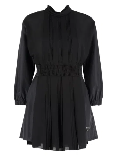 PRADA WOMEN'S RE-NYLON AND CREPE JUMPSUIT