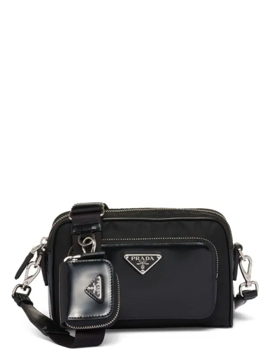 Prada Women's Re-nylon And Leather Crossbody Bag | ModeSens
