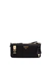 Prada Women Re-nylon And Leather Shoulder Bag