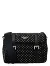 Prada Borsa A Tracolla In Re-nylon Nero Donna