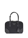Prada Midnight Blue Canvas Medium Re-edition 1978 Handbag In Blue