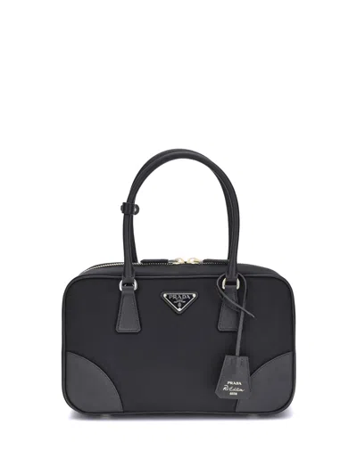 Prada Women Re-nylon Handbag In Blue