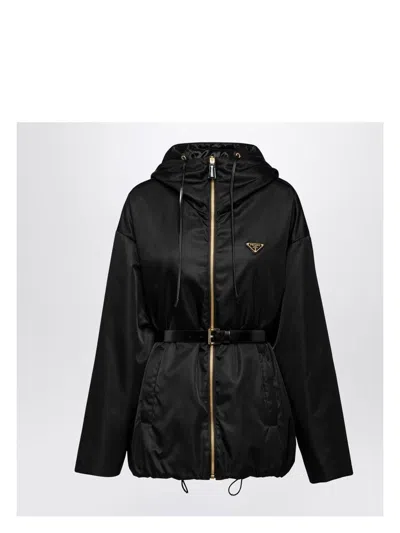 PRADA WOMEN'S RE-NYLON JACKET WITH BELT