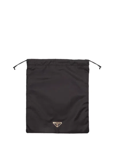 Prada Women Re-nylon Pouch In Black