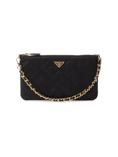 Prada Women's Re-nylon Pouch In Black