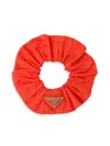 Prada Women's Re-nylon Scrunchie In Orange