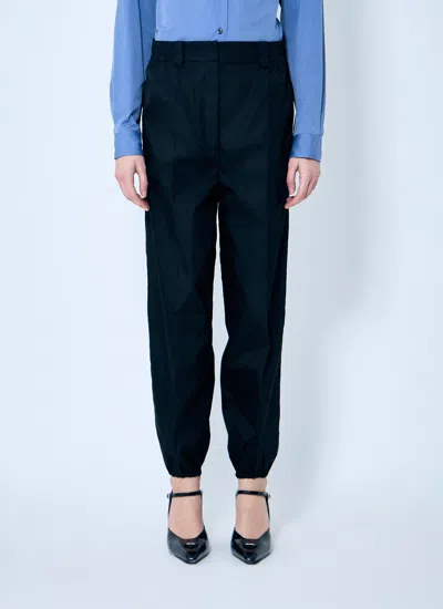 Prada Women Re-nylon Track Pants In Blue