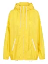 Prada Yellow Raincoat In Lightweight Re-nylon