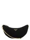 Prada Womens Black Re-nylon Brand-plaque Shoulder Bag