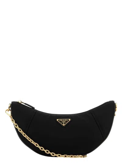 PRADA WOMEN'S RE-NYLONDEMI-LUNE SHOULDER BAG