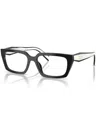 Prada Eyewear Rectangle Frame Glasses In Black