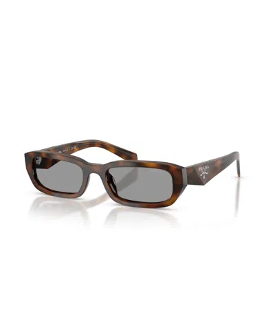 Prada Women's Rectangle Sunglasses, Pr B06s In Brown