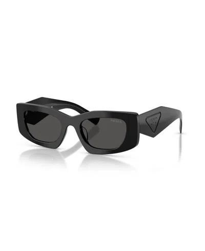 Prada Women's Rectangle Sunglasses, Pr D03sd In Black