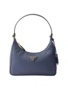 Prada Women's Re-edition 2005 Re-nylon And Saffiano Mini Shoulder Bag In Blue