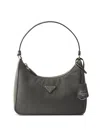 Prada Women's Re-edition 2005 Re-nylon And Saffiano Mini Shoulder Bag In Gray
