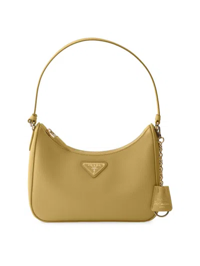 Prada Re-edition 2005 Saffiano Leather Mini-bag In Brown