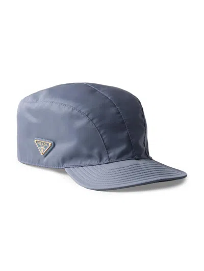 Prada Women's Re-nylon Baseball Cap In Blue