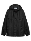 Prada Re-nylon Blouson Jacket In Black