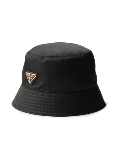 Prada Women's Re-nylon Bucket Hat In Black