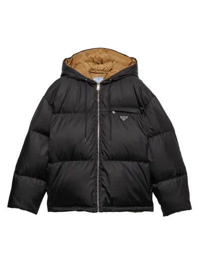 Prada Women's Re-nylon Down Jacket In Metallic
