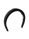 Prada Women's Re-nylon Headband In Black