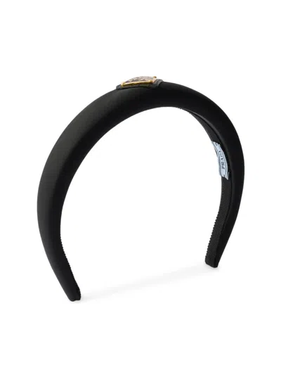 Prada Women's Re-nylon Headband In Black
