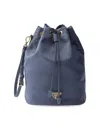 Prada Women's Re-nylon Pouch In Blue