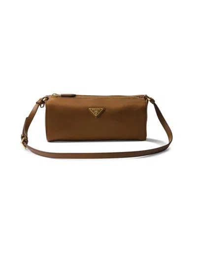 Prada Women's Re-nylon Pouch In Brown