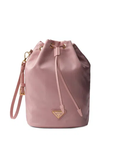 Prada Women's Re-nylon Pouch In Gold