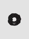 Prada Recycled Nylon Scrunchie In Black
