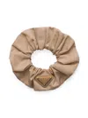Prada Women's Re-nylon Scrunchie In Sand