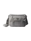 Prada Re-nylon Shoulder Bag In Gray