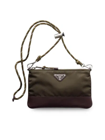 Prada Women's Re-nylon Smartphone Case In Green