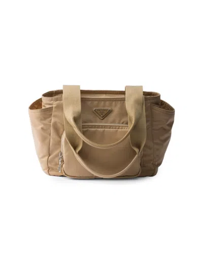 Prada Women's Re-nylon Tote Bag In Brown