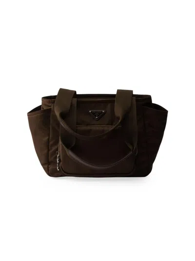 Prada Women's Re-nylon Tote Bag In Brown