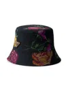 PRADA WOMEN'S REVERSIBLE PRINTED COTTON BUCKET HAT
