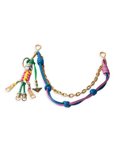Prada Women's Robot Bag Charm In Green