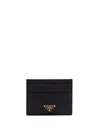 Prada Women Saffiano Leather Card Holder