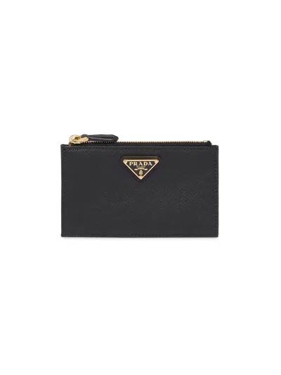 Prada Women's Saffiano Leather Card Holder In Multi