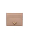 Prada Women's Saffiano Leather Card Holder In Pink