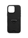 Prada Saffiano Leather Case For Iphone 16 Pro Max In Pink