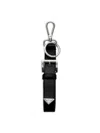 Prada Women's Saffiano Leather Key Ring In Red