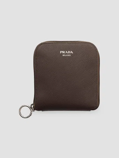 Prada Saffiano Leather Pendant With Re-nylon Tote Bag In Pattern