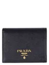 Prada Small Saffiano Leather Wallet In Black