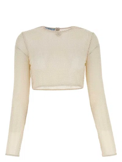 PRADA WOMEN'S SAND BEADS TOP