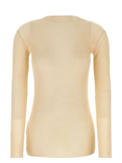 PRADA WOMEN'S SAND COTTON SWEATER