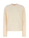 Prada T-shirt In Cotone Sabbia  Donna In Neutral